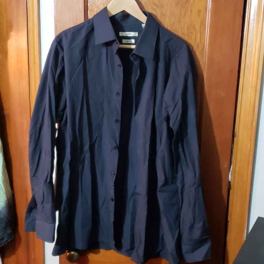 Men's black dress shirt